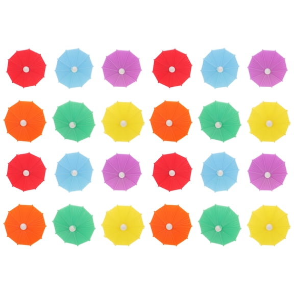 Masteelf Umbrella Drink Markers 24Pcs for Flutes Family Gathering