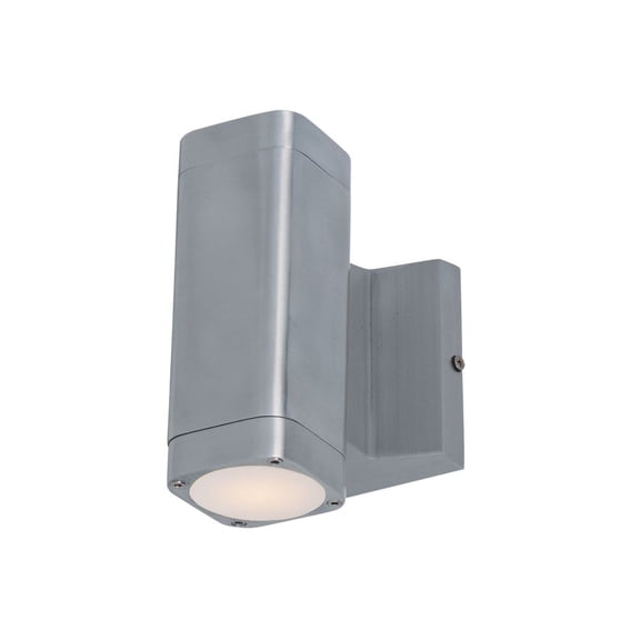 Maxim 86109AL 6.5 x 4 in. Lightray LED 2-Light Wall Sconce, Brushed Aluminum