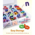thumbnail image 5 of 244 Pcs Magnetic Letters Numbers Set, Uppercase Lowercase Foam Alphabet ABC 123 Fridge Magnets, Educational Toy Set, 5 of 5