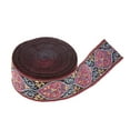thumbnail image 5 of Embroidery Silk Fabric Decorated Crafting Ribbon Sari Border Embroidered Home Decor Clothing Accessories - as described, 30x5000mm, 5 of 9
