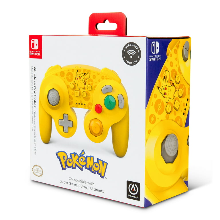  PowerA Pokemon Wireless GameCube Style Controller for Nintendo  Switch - Pikachu : Video Games
