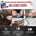 thumbnail image 2 of Pro Christmas C9 LED Christmas Light Kit 25ft 25 Red Bulbs 12in Spacing White Wire, 2 of 8
