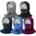 thumbnail image 6 of Warm Hood Face Cover Bike Hat Fleece Winter Ski Mask for Men Women, 6 of 8