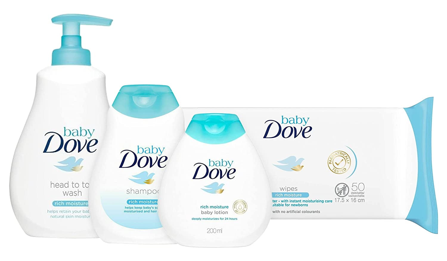 Baby Dove Baby Gift Set Rich Moisture Complete Care Newborn Baby