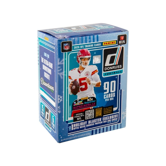 2025 Panini Donruss Football Holiday Trading Cards Blaster Box
