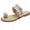 Beige, variant on Women Girls Pearl Flat Bohemian Style Casual Sandals Slippers Beach Shoes