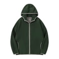 thumbnail image 1 of Sudadera con capucha para hombre, sudadera con capucha de manga larga lisa, forro polar con cremallera, abrigo grueso y cálido, sudaderas para hombre, blusa de poliéster, 1 of 5