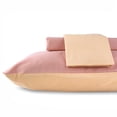 thumbnail image 4 of Organic Club Queen Size Cotton Duvet Cover Set of 3 Comforter Cover with 2 Pillowcases with Envelope Closure 100% Cotton Bedding Set, Machine Washable, Dusty Rose, 4 of 8