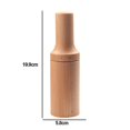 thumbnail image 1 of Molino de sal o pimienta de madera de acacia de cintura recta, especia manual, 1 of 4