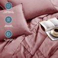 thumbnail image 4 of Bare Home 7-Piece Heathered Bed in a Bag, California King, Heather Rosewood, 4 of 10