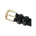 thumbnail image 3 of CTM  Leather Adjustable Belt with Statement Buckle (Women), 3 of 4