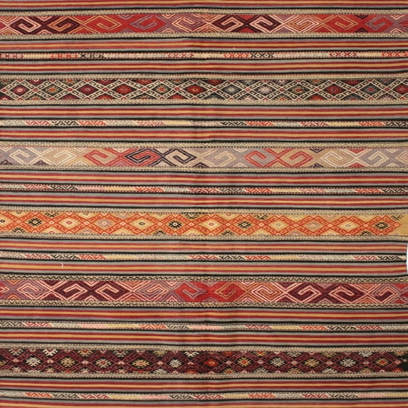 Ahgly Company Indoor Square Contemporary Fire Brick Red Oriental Area Rugs, 3' Square