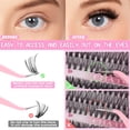 thumbnail image 4 of Kit De Extensión De Pestañas，640 Pestañas Individuales Mezcla 10D 20D 30D 40D,Maquillaje para Mujeres Pinzas De Pestañas En Racimo Kit De, 4 of 5