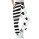 thumbnail image 4 of Pantalones deportivos holgados con tobillos atados para mujer con estampado digital de seda de leche, serie Halloween, 4 of 6