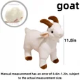 thumbnail image 6 of Cuddle Goat Stuffed Animal-Gifts for Friends, Wild Farm Animals, Goat Plush Toy 11.8inches, 6 of 7