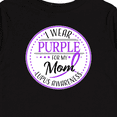 thumbnail image 4 of Inktastic I Wear Purple for my Mom- Lupus Awareness Boys or Girls Long Sleeve Toddler T-Shirt, 4 of 5