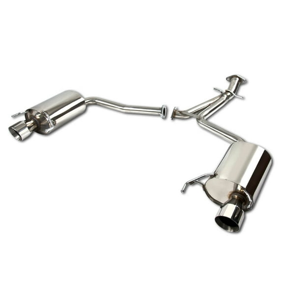 DNA Motoring For 06-13 Lexus IS250 IS350 Sedan Dual Axle-Back Exhaust w/3.75" Muffler Tip