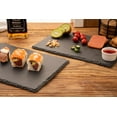 thumbnail image 3 of 2 Pcs 16x12in Large Slate Cheese Boards – Slate Trays/Platters for Meat & Appetizers, with 2 Chalks, Ideal for Christmas & Housewarming, 3 of 6