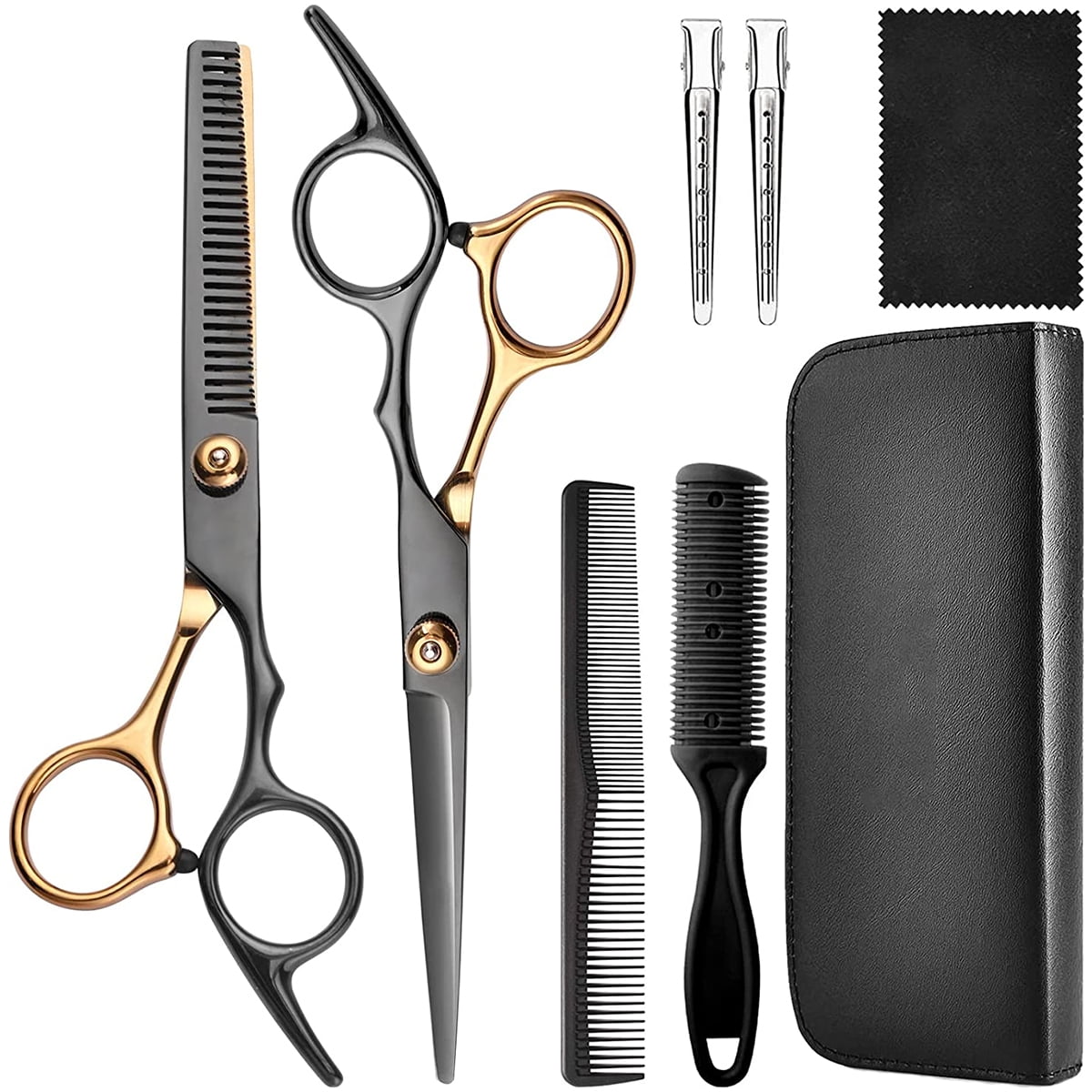 BUTORY Hair Cutting Scissors Set Stainless Steel Haircut Scissors with