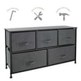 thumbnail image 3 of Simplify Adult  5 Drawer Storage Dresser in Grey, 3 of 9