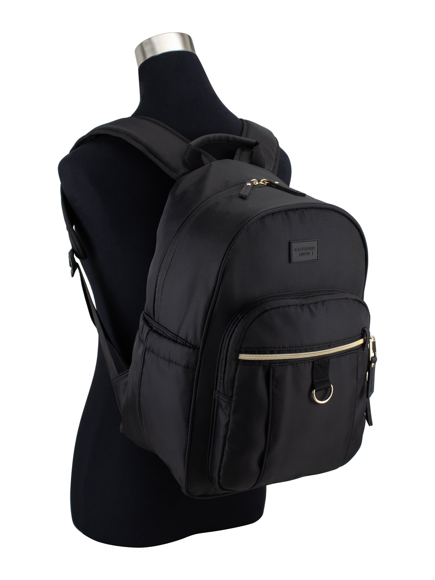 Eastsport Unisex Limited Jules Backpack, Black/Gold