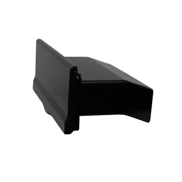 Placa tipo carta Liberty en color negro con revestimiento de pared de canal de 6 " Qualarc LM6-46-BLK