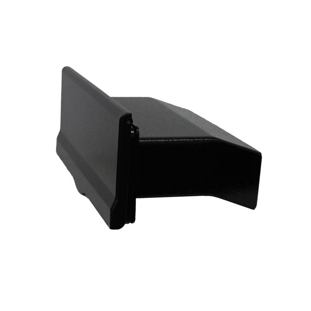 Placa tipo carta Liberty en color negro con revestimiento de pared de canal de 6 " Qualarc LM6-46-BLK