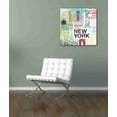 thumbnail image 5 of Epic Graffiti 'New York' by Linda Woods, Canvas Wall Art, 12"x12", 5 of 5