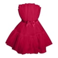 thumbnail image 4 of Vestido de tul para mujer Vestido corto sin mangas Vestido de fiesta sin tirantes de princesa de malla sólida_y-Light coral-38 Bolígrafo Bolígrafo Bolígrafo de papelería, 4 of 4