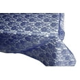thumbnail image 3 of Sheer Lace Tablecloth Overlay Wedding and Party Decoration Navy, 3 of 3