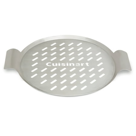 Cuisinart® 13" Round Grill Topper - Great for Pizzas, Seafood and Vegetables, Perforated Surface Enhances Natural Flavors