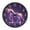 Glowing Unicorn, variant on Voice Activated Clock with Glow Light 12 Inch Large Silent Wall Clock Battery Operated for Home Decor Black Cat and Spider Web