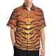 thumbnail image 3 of Camisa informal con estampado de rayas de piel de tigre para hombre, camisa hawaiana de vacaciones de manga corta, camiseta de gran tamaño para hombre, blusas, ropa, 3 of 5