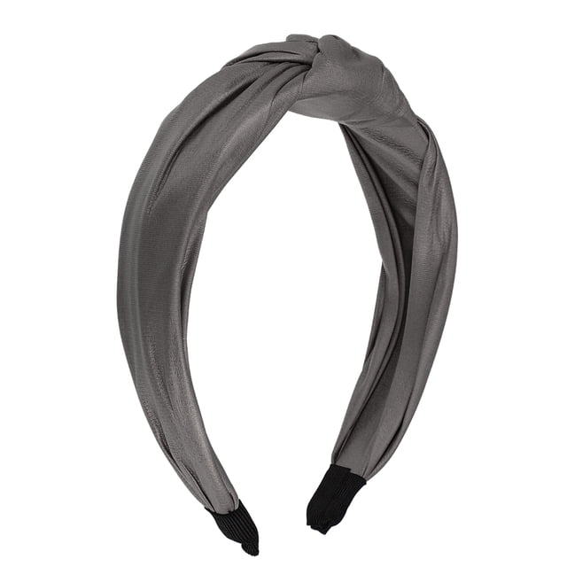 Sintética Piel Anudada Diadema, para Mujeres, Gris, 1.57 Pulgadas Ancho