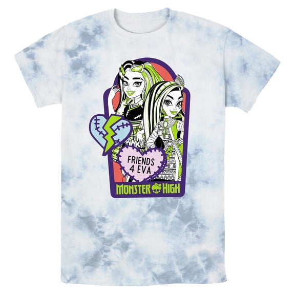 Mens Monster High Cleo and Frankie Friends 4eva T Shirt