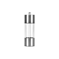 thumbnail image 2 of Modern Stainless Steel and Pepper Grinder Set, Adjustable Coarseness Refillable Manual Mill with Clear Acrylic Body for Kitchen Table, Effortless One-Handed Operation, 2 of 5