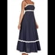 thumbnail image 2 of Vestido Fluido de Verano 2025 para Mujer, Informal, Sin Mangas, con Tirantes Finos y Volantes, para Playa, Color Negro, Talla L, 2 of 6
