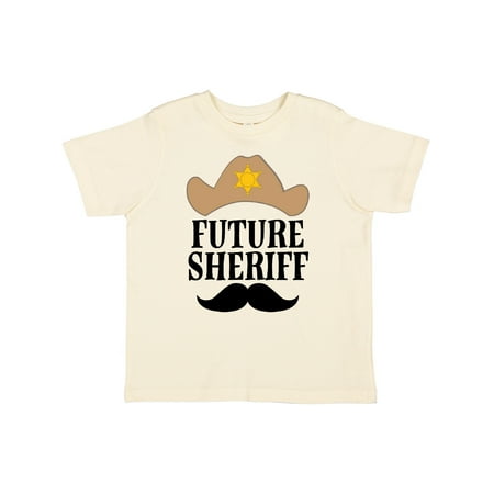 

Inktastic Future Sheriff Western Hat Mustache Gift Toddler Boy Girl T-Shirt