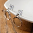 thumbnail image 3 of Grandest Birch Ear Pendant Charming Faux Crystal Rhinestone Shiny Delicate Dangle Earrings for Banquet Faux Crystal,Rhinestone,All, 3 of 8