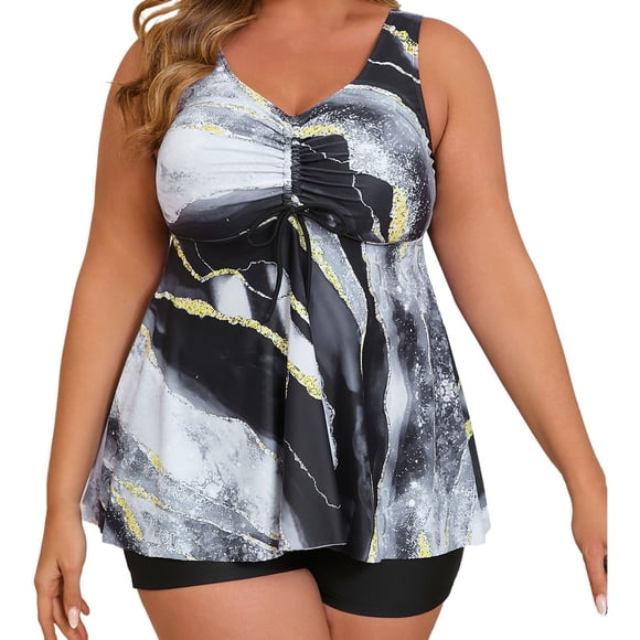 Adult Womens Swim Suits Plus Size Swim 2-Piece Swimsuit Bathing Suits Swimwear for Women