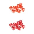 thumbnail image 1 of Tachiuwa Ensemble de Jeu 20 Pcs Six Faces D6 pour 16mm Couleur Rouge + Orange Rouge+orange, 1 of 9