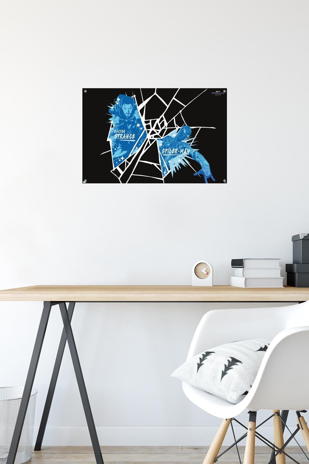 Marvel Spider-Man: No Way Home - Web Wall Poster with Pushpins, 14.725" x 22.375"