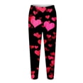 thumbnail image 3 of BKQCNKM Valentines Day Leggings for Women Plus Size Leggings for Women Yoga Pants Women Yoga Leggings with Pockets Soft Leggings Heart Leggings Holiday Leggings for Women Hot Pink 2 3XL, 3 of 4