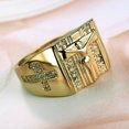 thumbnail image 5 of Opvise Chic Jesus Cross Carved Cubic Zirconia Inlaid Ring Unisex Wedding Jewelry Gift, 5 of 7