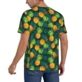 thumbnail image 2 of Fotbe Pineapples with Palm Leaves Baseball Jersey Shirt for Men and Women, Casual Short Sleeves Button Down T-Shirt-Small, 2 of 9