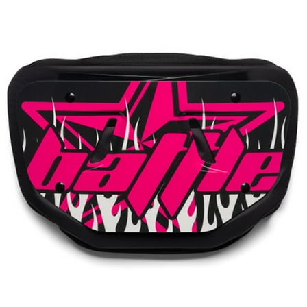 Battle Sports  Adult Backplate " Astro " - Black/Pink