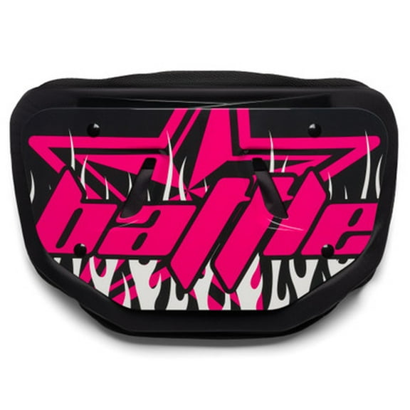 Battle Sports  Adult Backplate " Astro " - Black/Pink