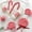 Red/White, variant on 2 Pieces Christmas Candy Ornament  Christmas Lollipop Ornaments Felted Wool Lollipop Christmas Tree Hanging Ornament Fake Candy Lollipop Decorations with Rope for Xmas Tree Home Decor