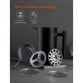 thumbnail image 1 of Homgeek 1 Litre/8 Cup French Press Coffee Maker Large Capacity Healthy Press Pot for Coffe Tea Milk, 1 of 5