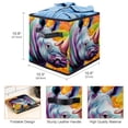 thumbnail image 3 of Rhinoceros Foldable Storage Box with Handle, 10.8"x10.5"x10.6", Large Capacity - Storage Bins Bin, 3 of 6